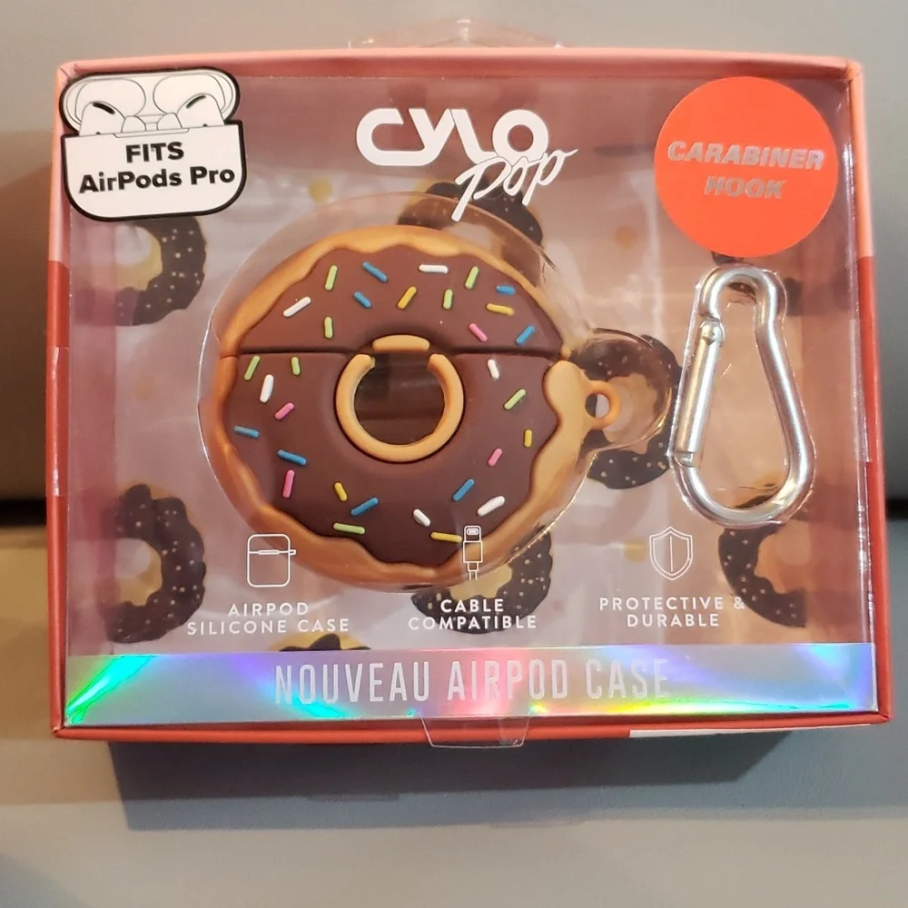 CYLO POP Airpods frosted donut case cover NWT